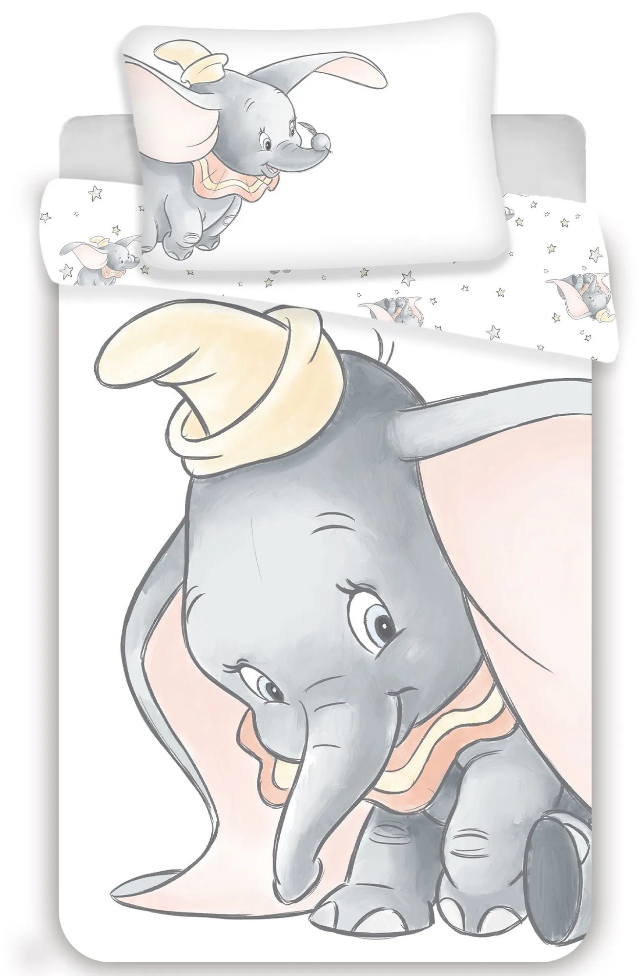 Bavlnené obliečky do postieľky – Dumbo 