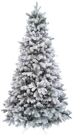 Umelý vianočný stromček 3D Borovica Biela 240cm