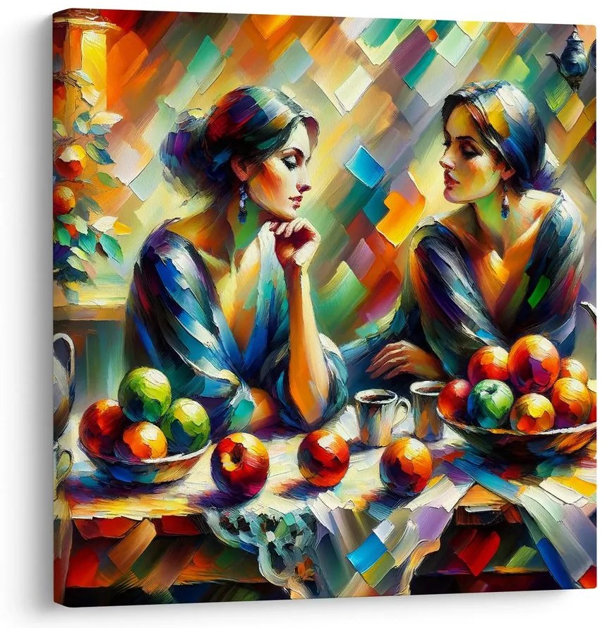 Obraz odraz v zrkadle s ovocím