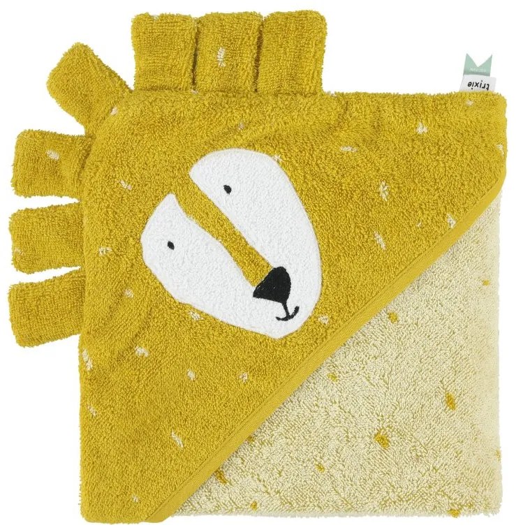 Detská osuška s kapucňou Mr. Lion - 75 x 75 cm