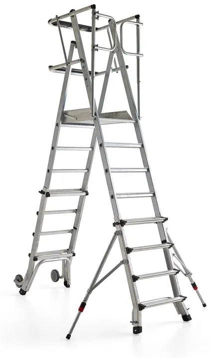 Plošinový rebrík ATOP, 5-8 priečok, 1190-1890 mm