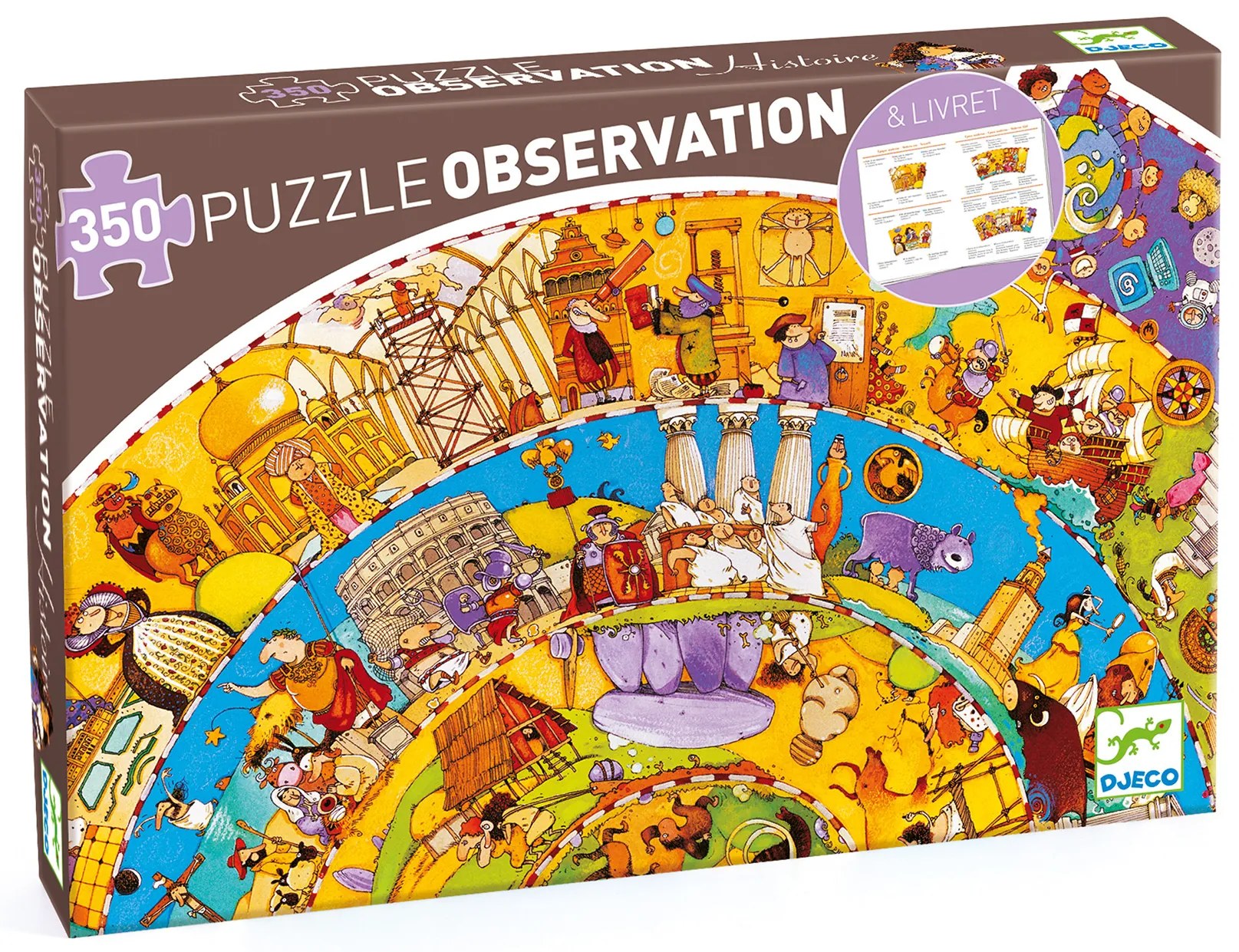 Vyhľadávacie puzzle s plagátom - História - 350 ks