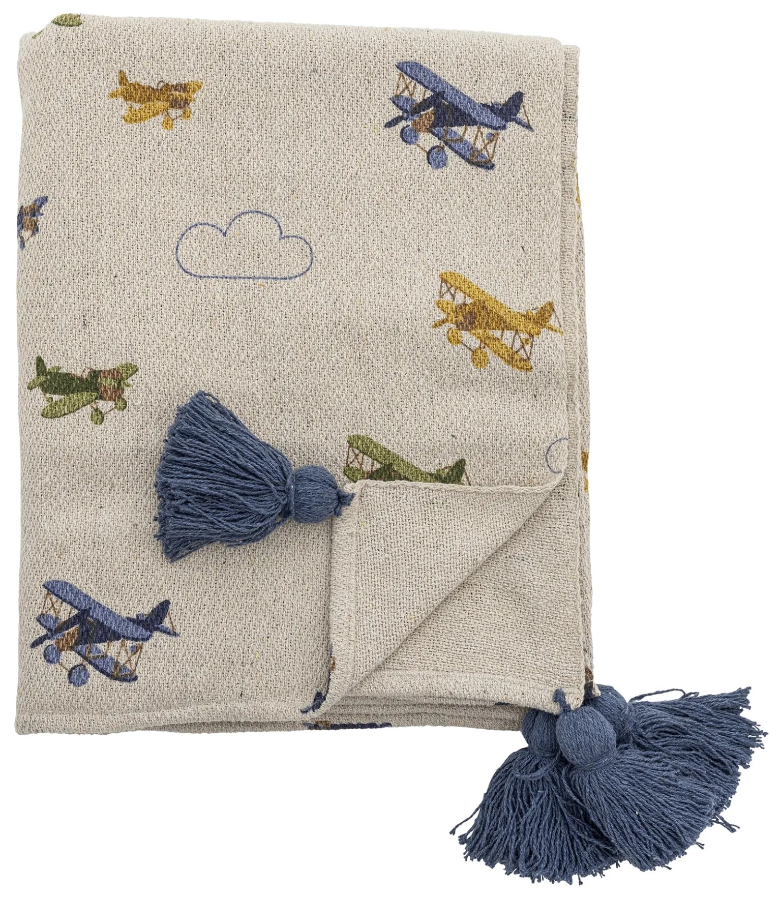 Bloomingville Pléd Throw Plane Throw Lietadlá