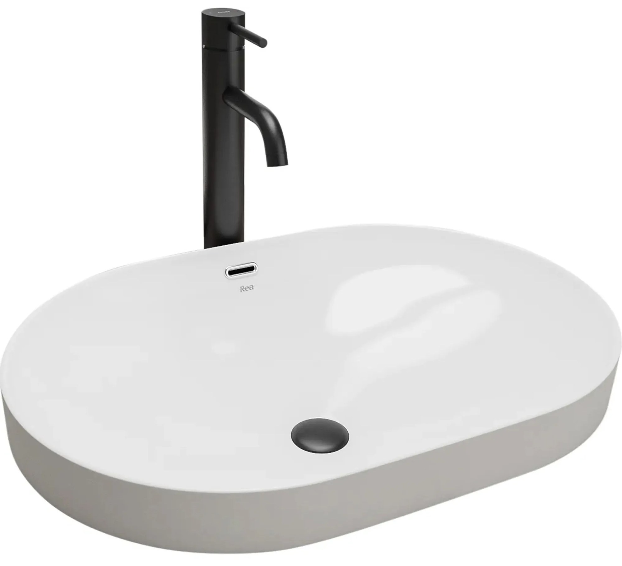 Rea Arleta umývadlo, 59 x 41 cm, biela, REA-U8700