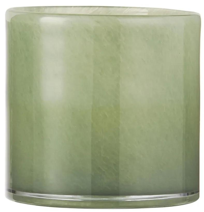Ib Laursen Sklenený obal na kvetináč Venecia Green 12 cm