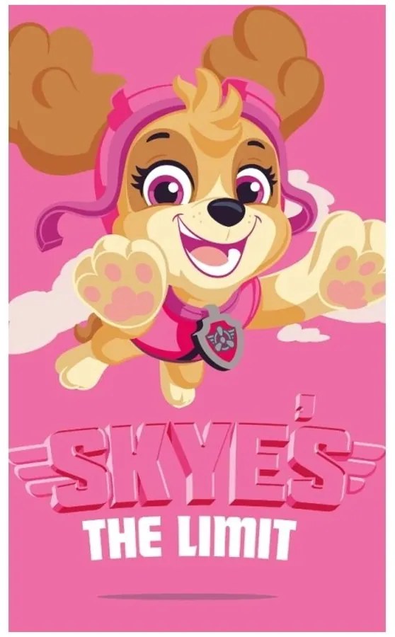 Dievčenský uterák Tlapková patrola - Paw Patrol - motív Skye’s The limit - 100% bavlna - 30 x 50 cm