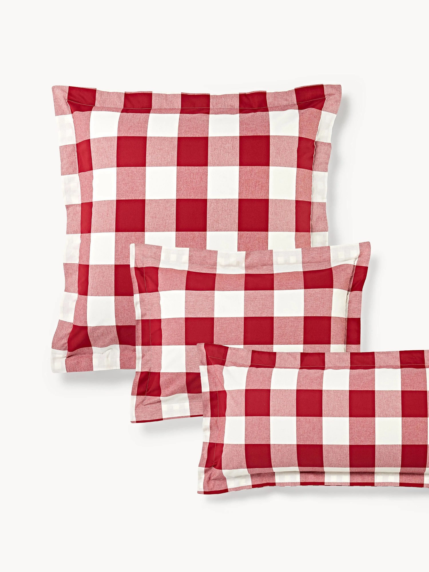 Kockovaná bavlnená obliečka na vankúš Nels