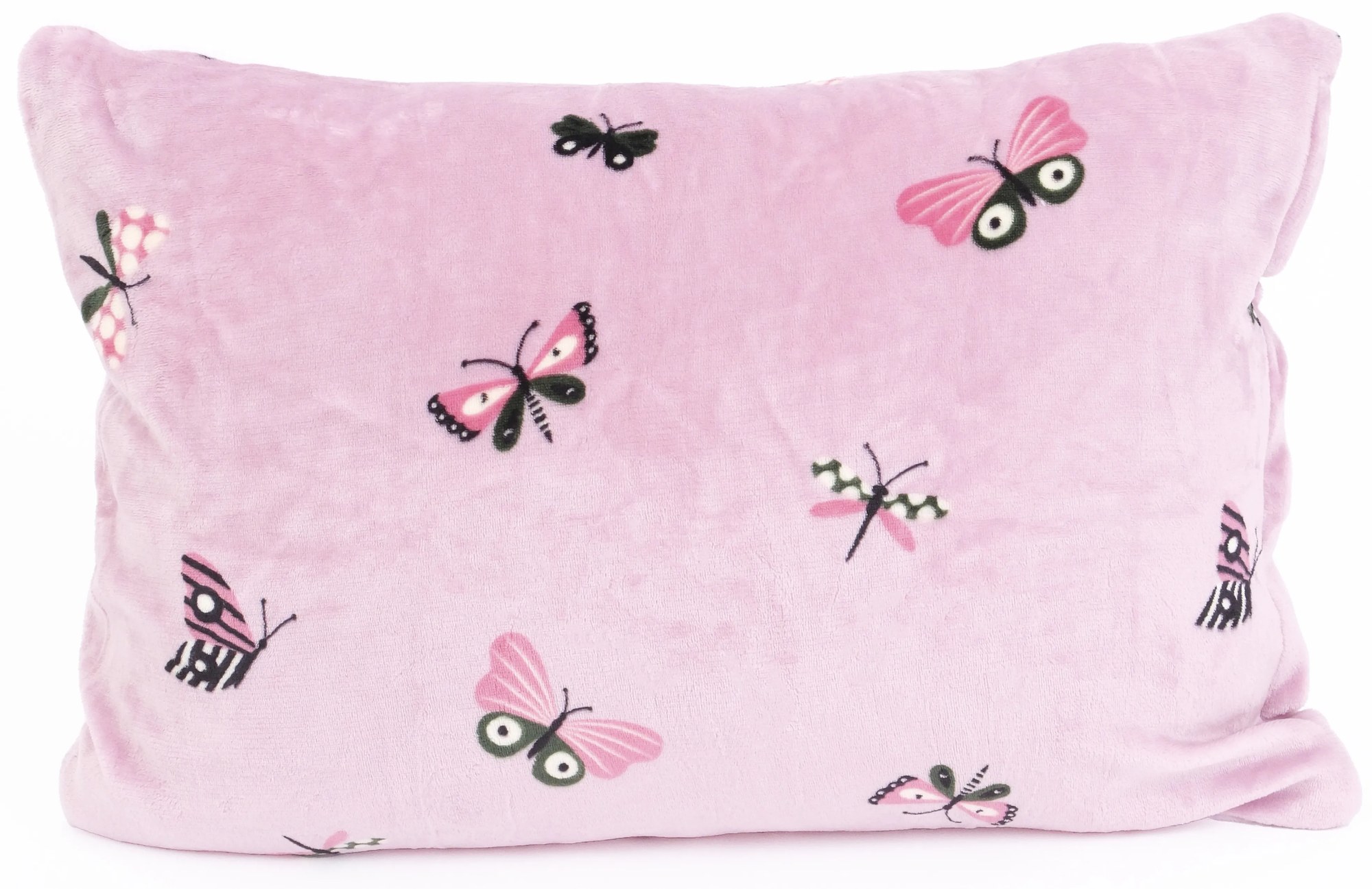 Obliečka na vankúš mikroplyš Exclusive 50 × 70 cm - Motýliky ružové