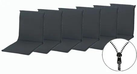 Doppler ELEGANT 2430 nízky - set 6 ks - podušky na stoličky a kreslá
