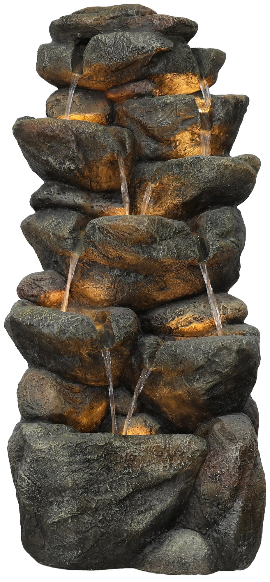 Záhradná fontána BestBerg EF-21 / polyresin / 44,5 x 38 x 99 cm