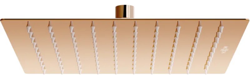 Mexen Sprchová hlavica Slim nerezová 25 x 25 cm, ružovo-zlatá, 79125-60