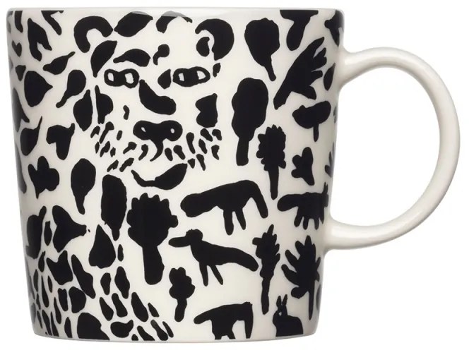 Hrnček Oiva Toikka Cheetah 0,3l, čierny