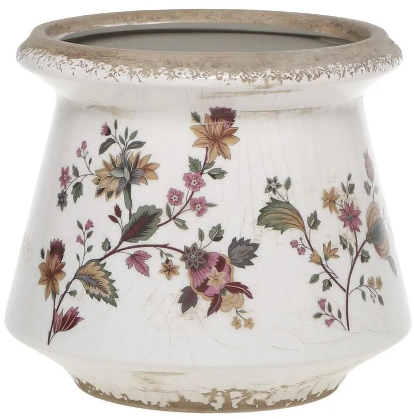 Keramický obal na kvetináč s kvetmi Nancy - Ø 15*13 cm