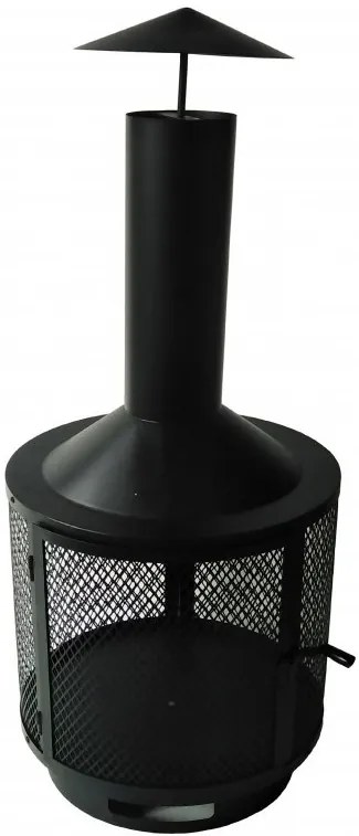 Záhradný krb BestBerg OH-75 / oceľ / čierna