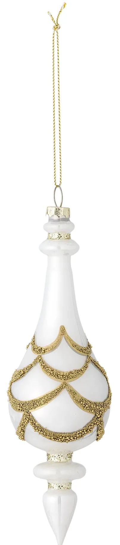 Bloomingville Sklenená vianočná ozdoba Hisar Ornament