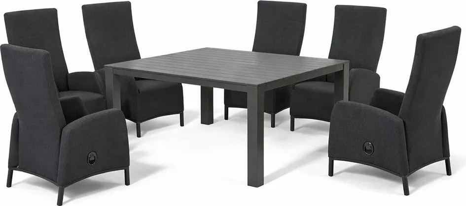 Doppler PRATO PARIS antracit - luxusná záhradná súprava 6+1