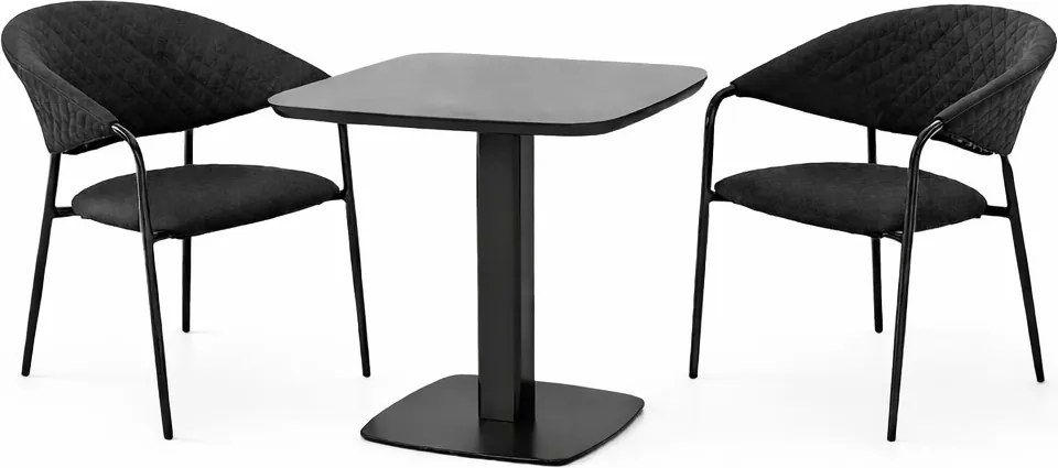 Doppler Picaso MELIA LIKA-TEX® antracit - záhradná/gastro súprava 2+1