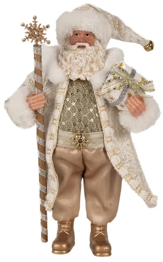 Vianočné dekorácie otec Santa Claus vo zdobenom obleku - 16*10*27 cm