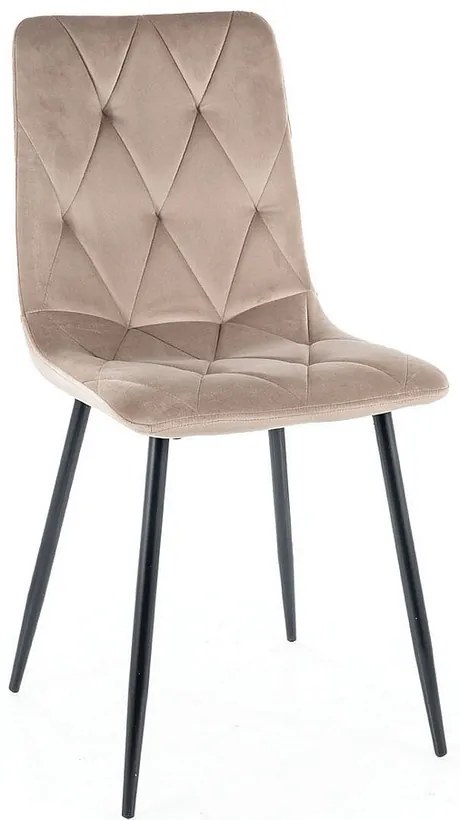 Jedálenská stolička Tom Velvet, béžová
