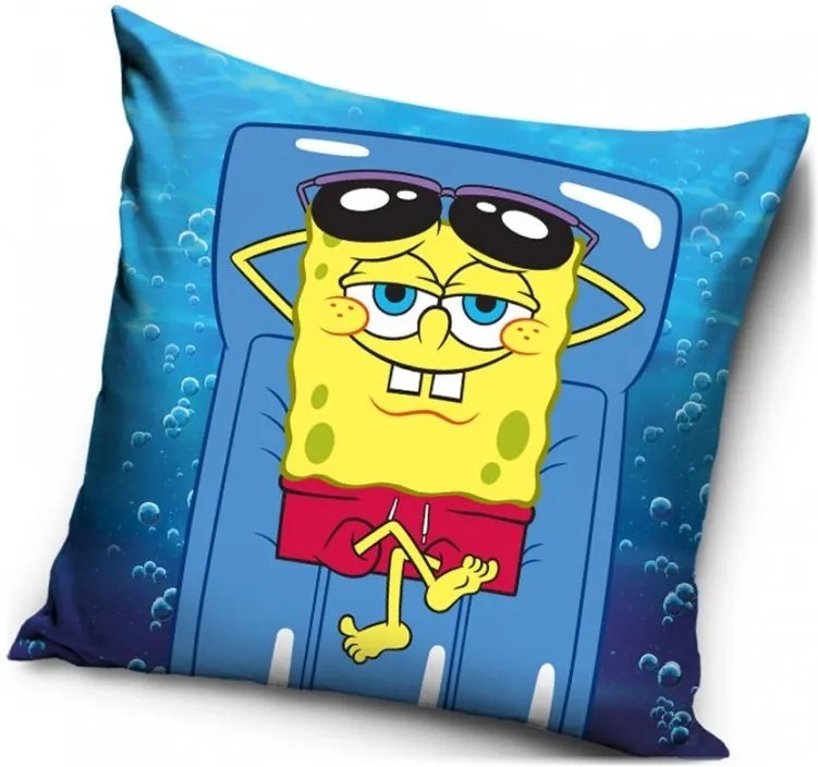 Vankúš SpongeBob na lehátku - 40 x 40 cm