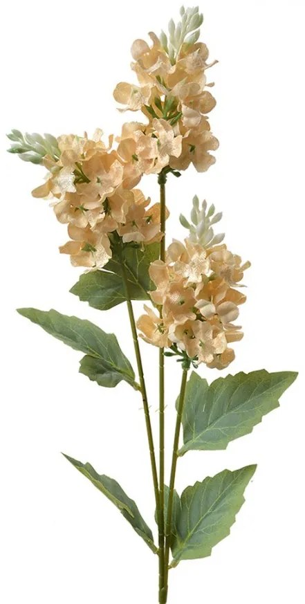 Dekorácia umelý kvet s béžovými kvetmi - 12*5*71 cm
