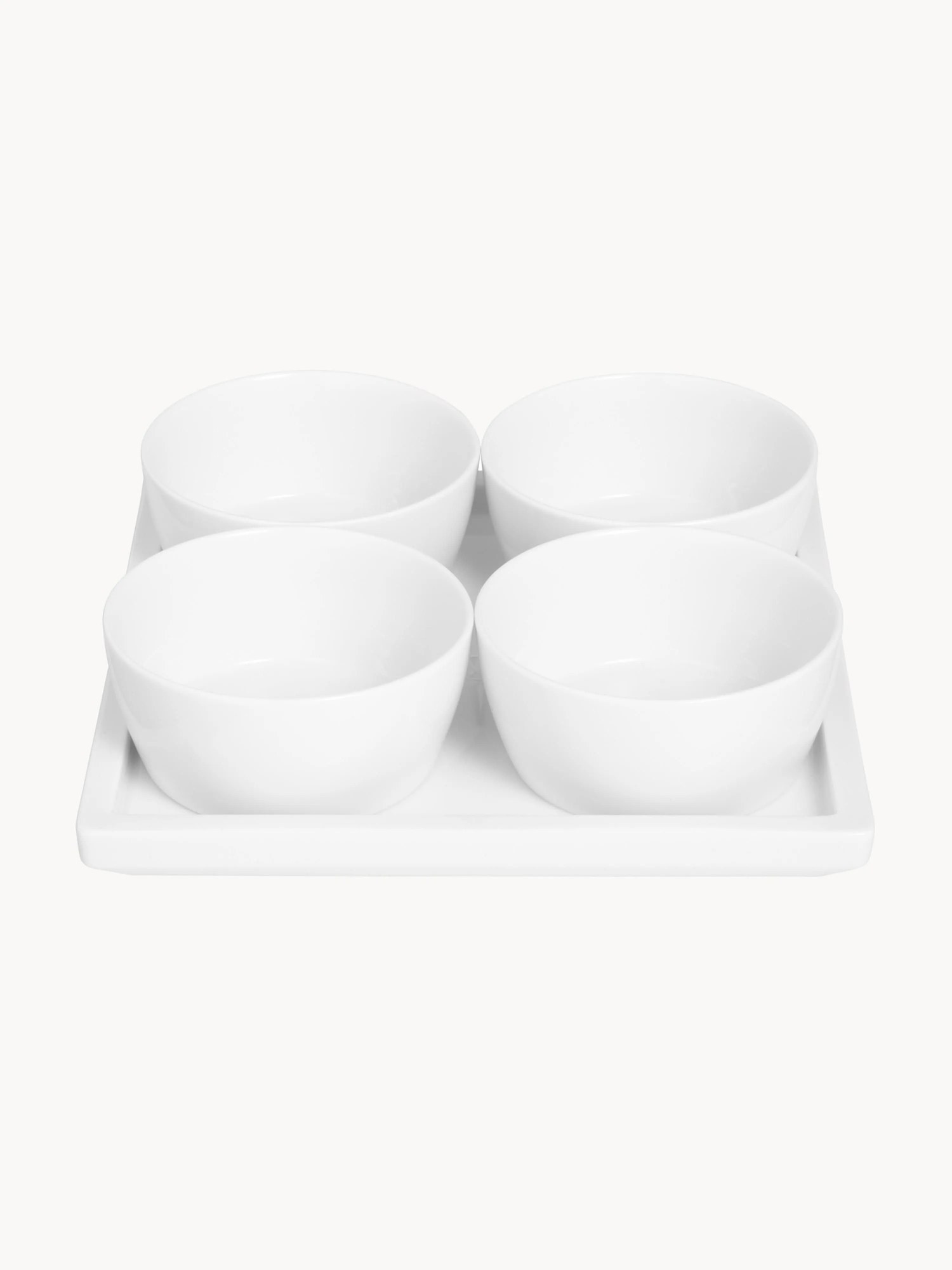 Ručne vyrobené misky na omáčky's podnosom Cosmopolitan, 5 ks