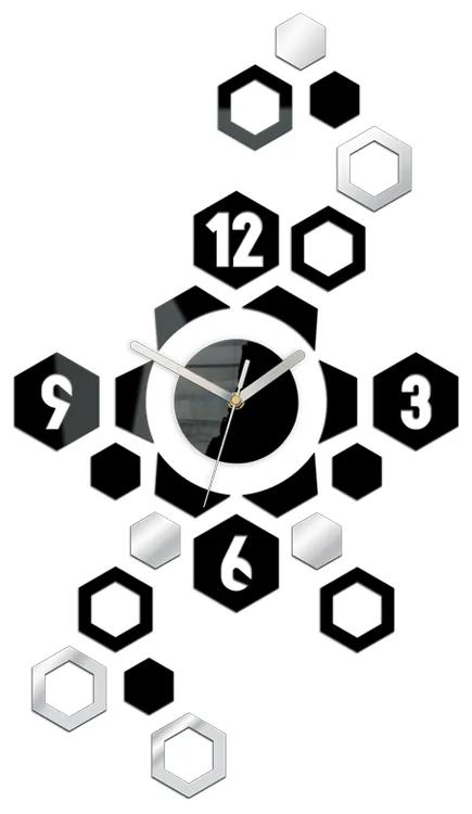 Moderné nástenné hodiny HEXAGON
