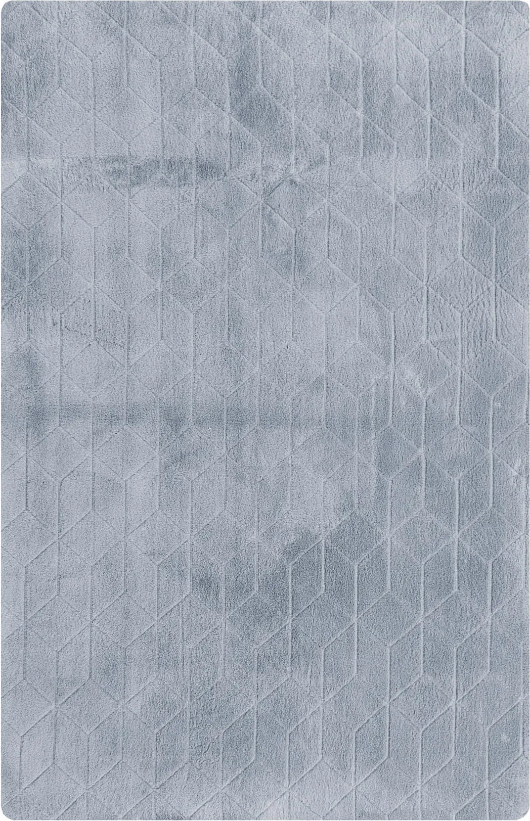 TZ Sivý obdĺžnikový koberec 3D Rabbit Rozmer: 200x300 cm