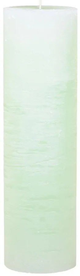 Zelená valcová sviečka Macon Rustic verte - Ø 10*35 cm / 210 hodín