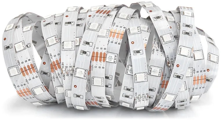 ECOLIGHT LED pásik - SMD 5050 - RGB - 5m - 30LED/m - 7,2 W/h - IP20 - s konektorom