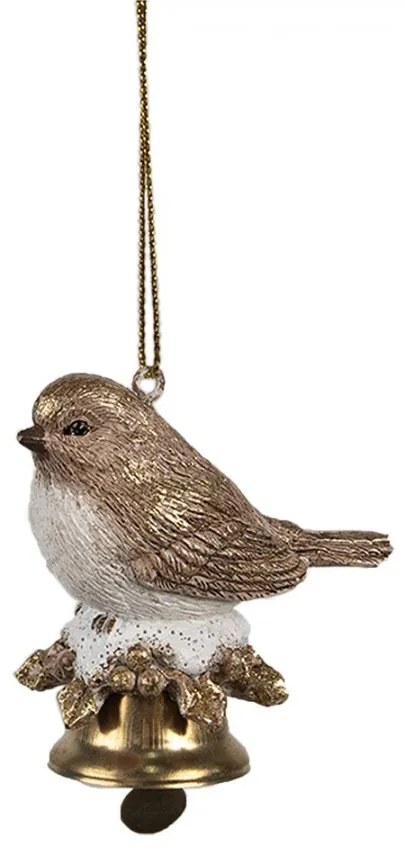 Christmas Ornament Bird 6 Cm Brown Plastic Christmas Tree Decorations - 6*4*6 cm