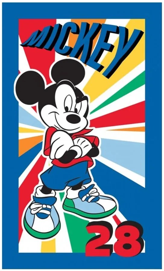 Detský / chlapčenský uterák Frajer Mickey Mouse - Disney - 100% bavlna, froté s gramážou 320 gr./m² - 30 x 50 cm