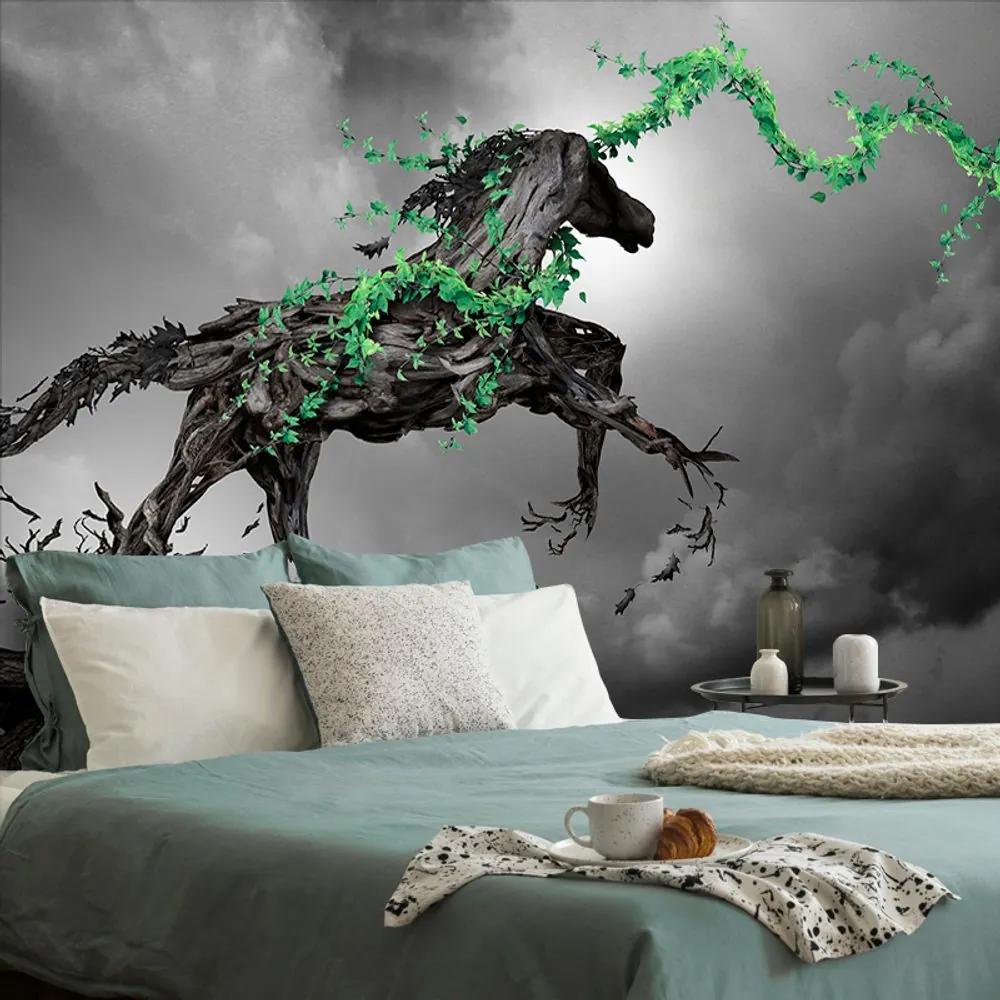 Samolepiaca tapeta kôň v jedinečnom prevedení