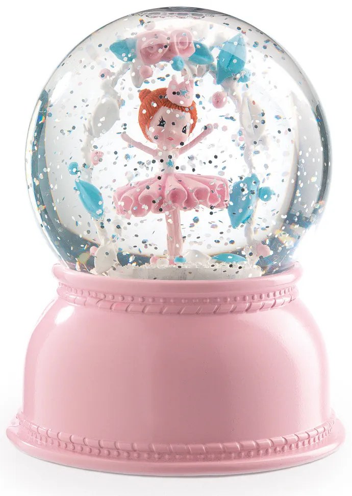 Nočné svetlo v snehovej guli - Baletka