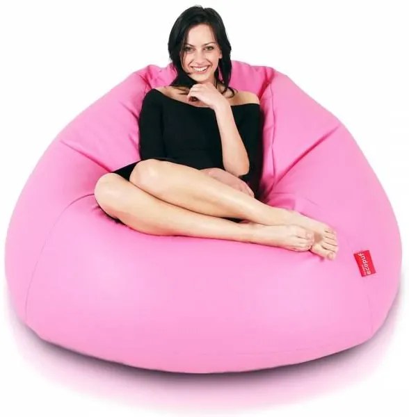 INTERMEDIC SK - Sedací vak MAXI 140x70 cm | extra veľký vak na sedenie a ležanie, 570 l Farba: E05 - Ružová(ekokoža)