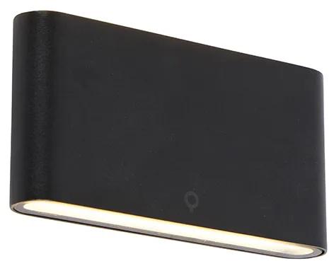 Moderná vonkajšia nástenná lampa čierna 17,5 cm vrátane LED IP65 - Batt