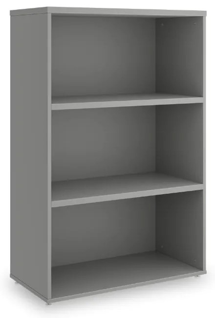 Stredná skriňa SimpleOffice 80 x 40 x 120 cm, sivá