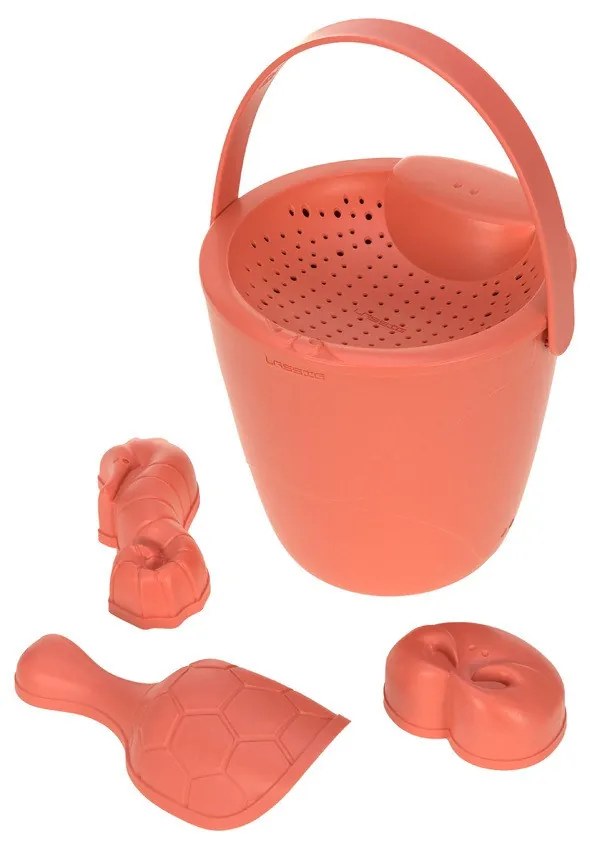 Súprava hračiek do piesku - 5 ks - ružová