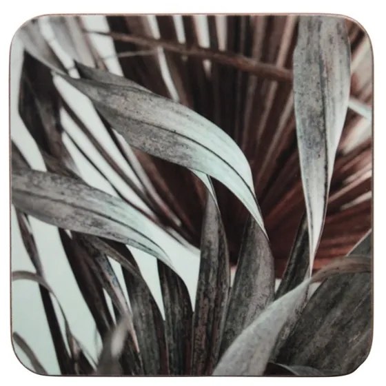 6 ks pevné korkové podtácky Palma - 10 * 10 * 0,4 cm