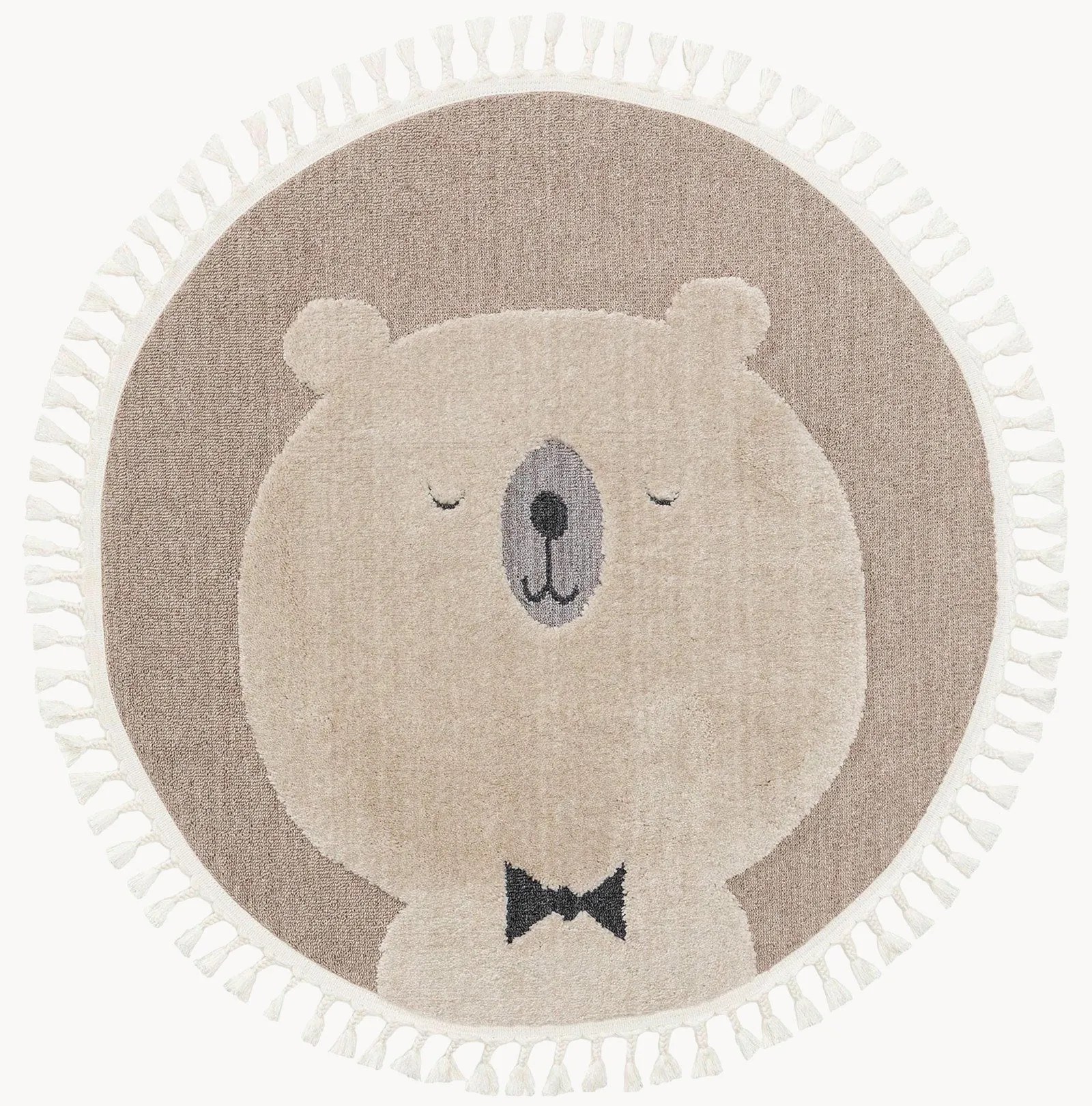 Okrúhly detský koberec so strapcami Momo
