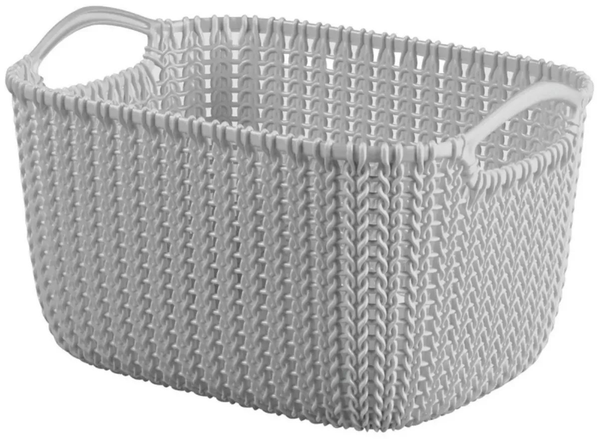 Curver Košík KNIT M, 8l sivý