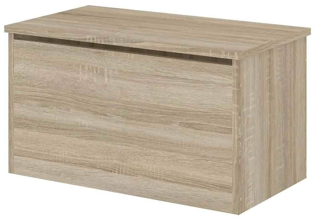 Detská truhla na hračky - dub sonoma