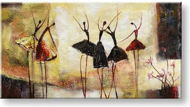Maľovaný obraz na stenu TANEČNICE FB470E1