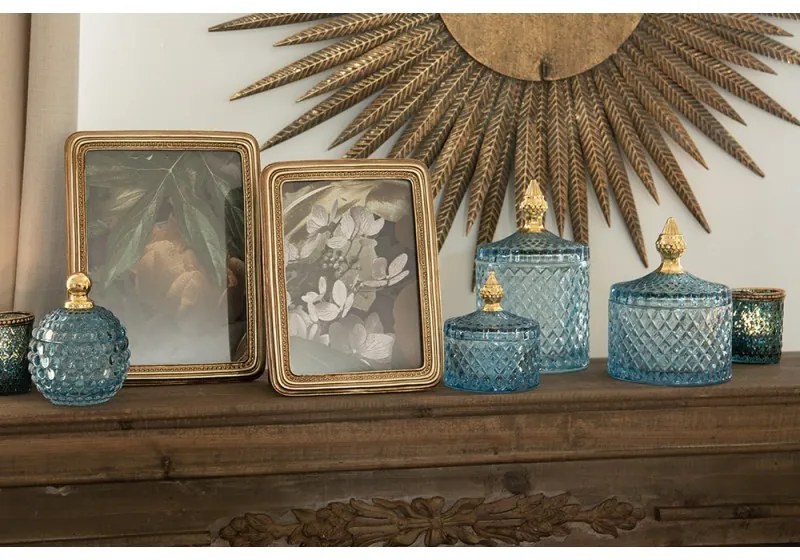 Zlatý fotorámček vo vintage štýle Aimee - 18 * 1 * 23 cm / 15 * 20 cm