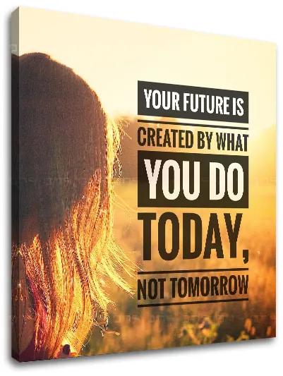 Motivačný obraz na stenu Your future is created | rôzne rozmery