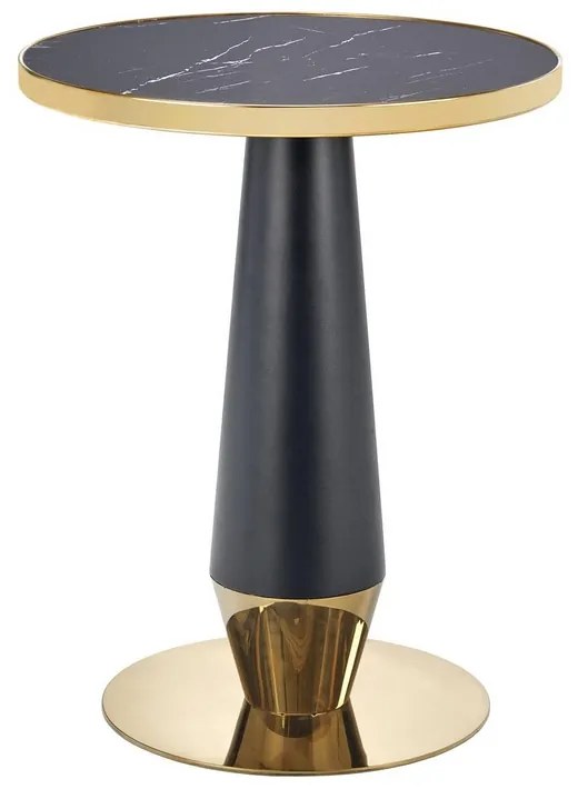 Jedálenský stôl Molina, čierna / zlatá