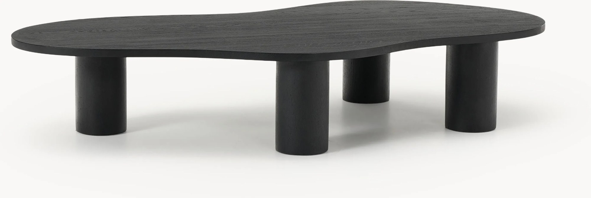 XL konferenčný stolík z dubového dreva v organickom tvare Didi