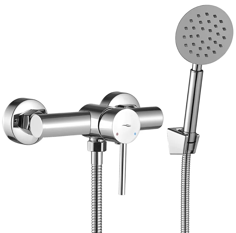 Kuchinox Noia, nástenná sprchová batéria s ručnou sprchovou súpravou, chrómová, LAV-BNK_041D