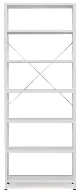 Policový kovový regál IDEAL, základná sekcia, 2500x1010x500 mm, šedý
