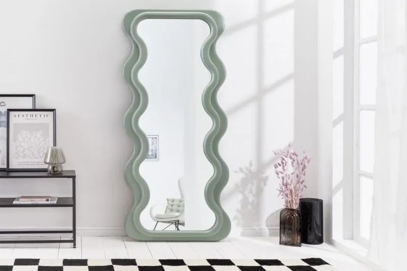 Nástenné zrkadlo Curvy 160cm šalvia zelená Nástenné zrkadlo Curvy 160cm šalvia zelená